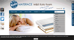 Desktop Screenshot of materacekolo24.pl