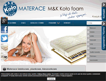 Tablet Screenshot of materacekolo24.pl